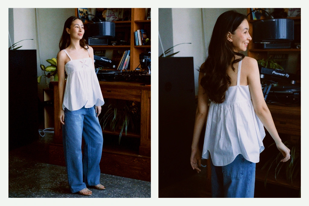 Топ J Kim & Джинсы After Pray, Босоножки Studio Amelia