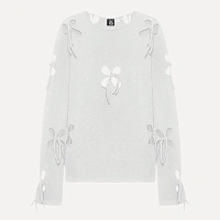 UNISEX PETAL LONG SLEEVE WHITE