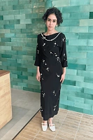 MIDI DRESS PEARL EMBROIDERED