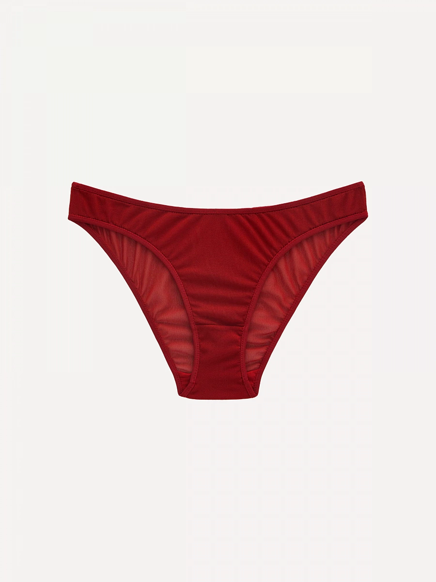 LORA трусики с завышенной посадкой из тюля