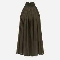 Olive Green Ribbon Sleeveless Top