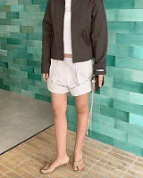 LELIA CLUTCH BLACK LEATHER