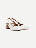 Side Bow Square Toe High Heels