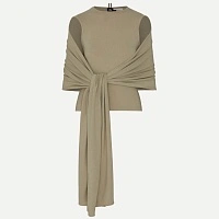 SHAWL TOP OLIVE