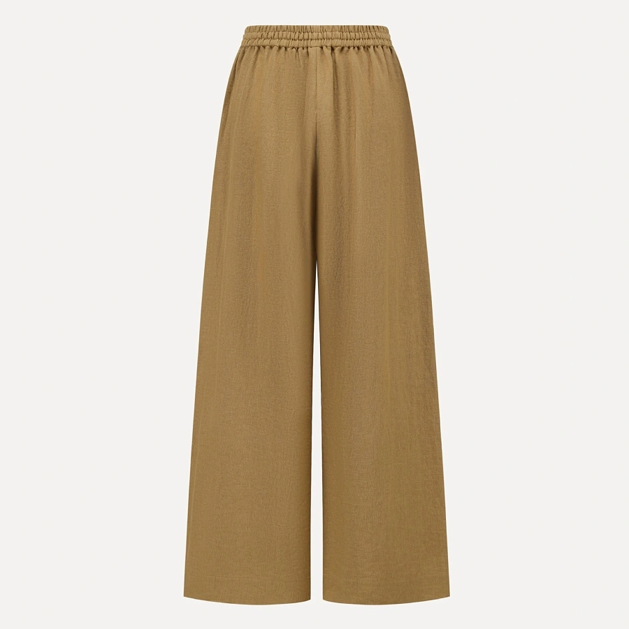 Apricot Drawstring StraightLeg Pants