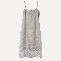 SLIP DRESS RACHEL EMBROIDERED