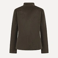 Dark green stand collar corduroy jacket