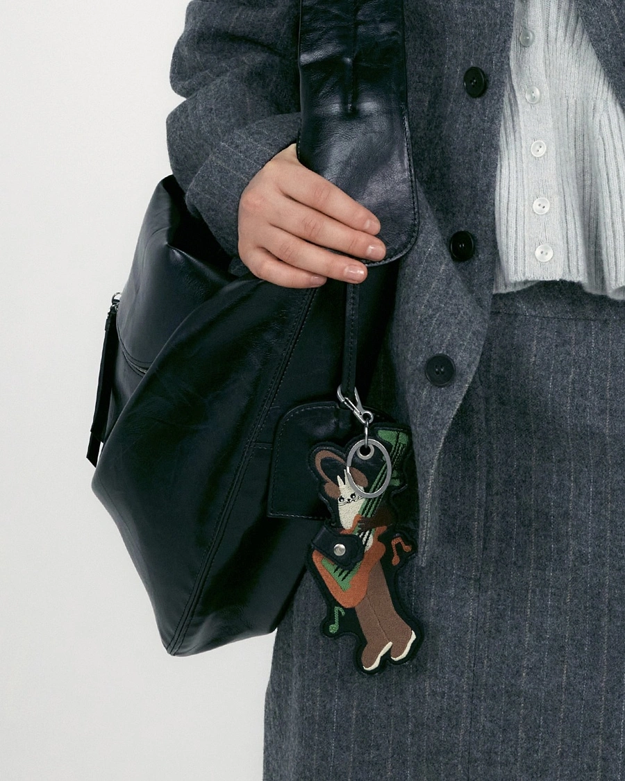 [UOU CUTE X LOW CLASSIC] ROCK STAR CAT KEY-RING