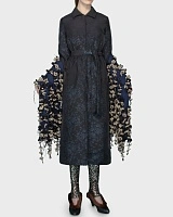FLORAL KNITTED SCARF