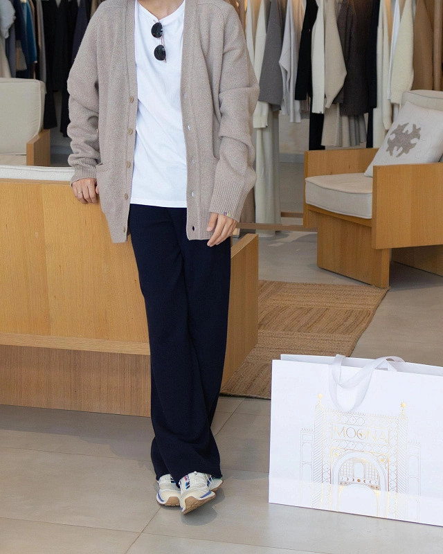 n°104 trousers · navy