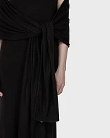 SHAWL DRESS BLACK