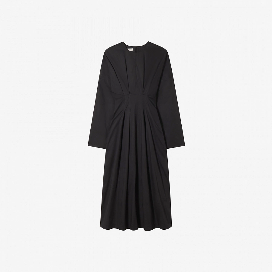 L/S CINCHED WAIST DRESS