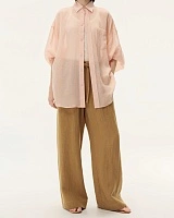 Apricot Drawstring StraightLeg Pants