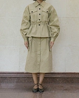CARGO POCKET SKIRT khaki