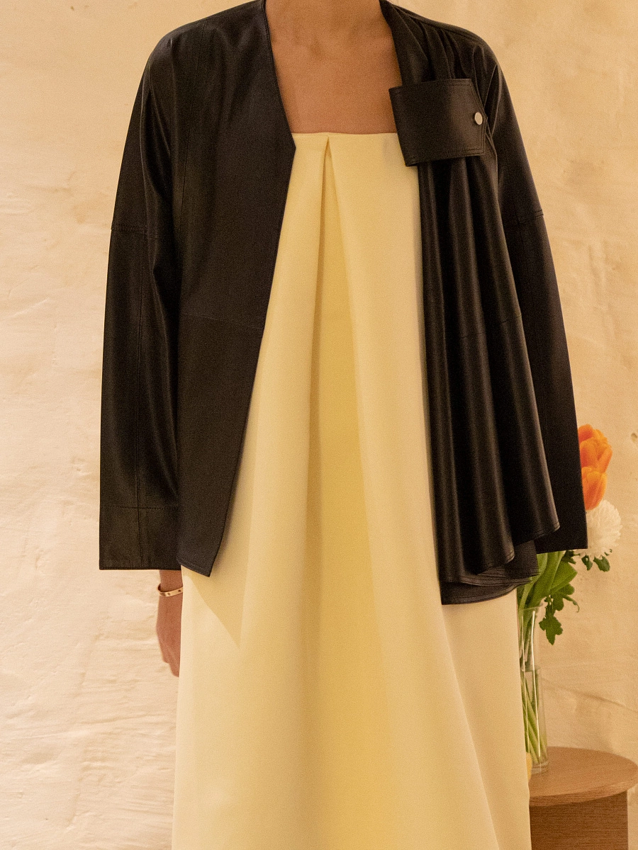 DRAPED JACKET