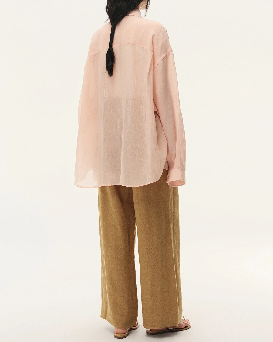 Apricot Drawstring StraightLeg Pants