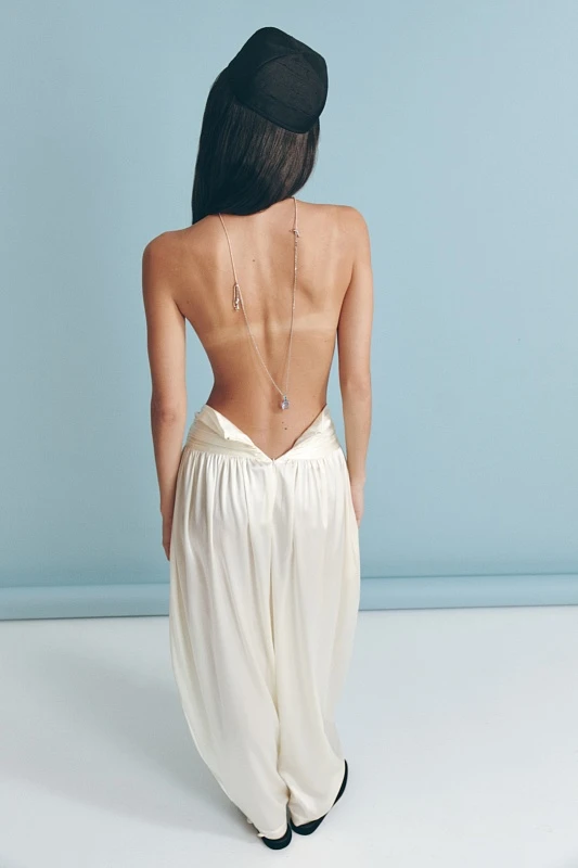 Брюки Nasim Silk (Жемчужный)