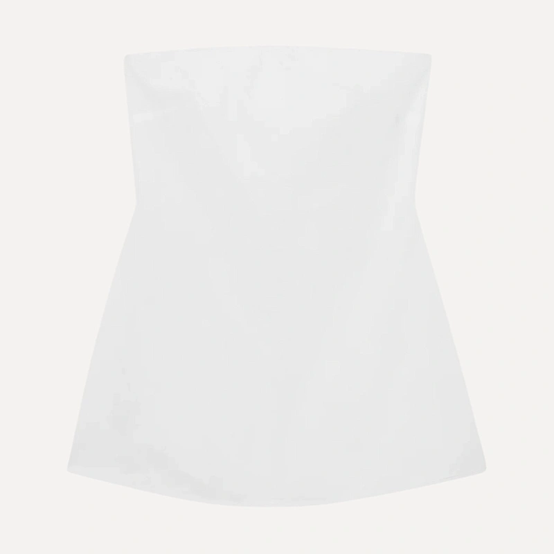 Sculptural 
cotton top