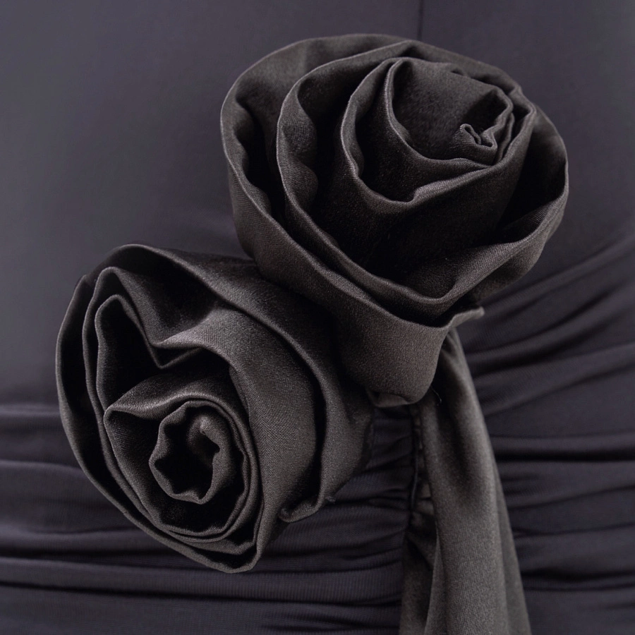 Grey Twisted Jersey Shift Dress