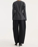 Mandarin waisted cardigan