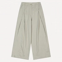 LINEN TUCK WIDE PANTS