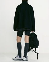 HAIRY BOUCLE ZIP SHIRT JACKET