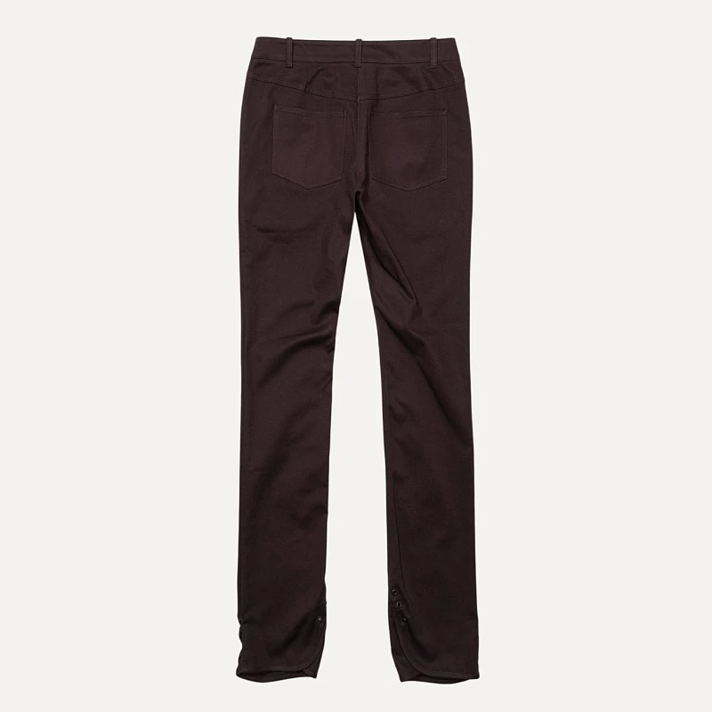 SLIT HEM SLIM-FIT PANTS