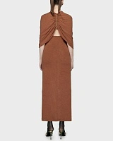 SHAWL DRESS ORANGE