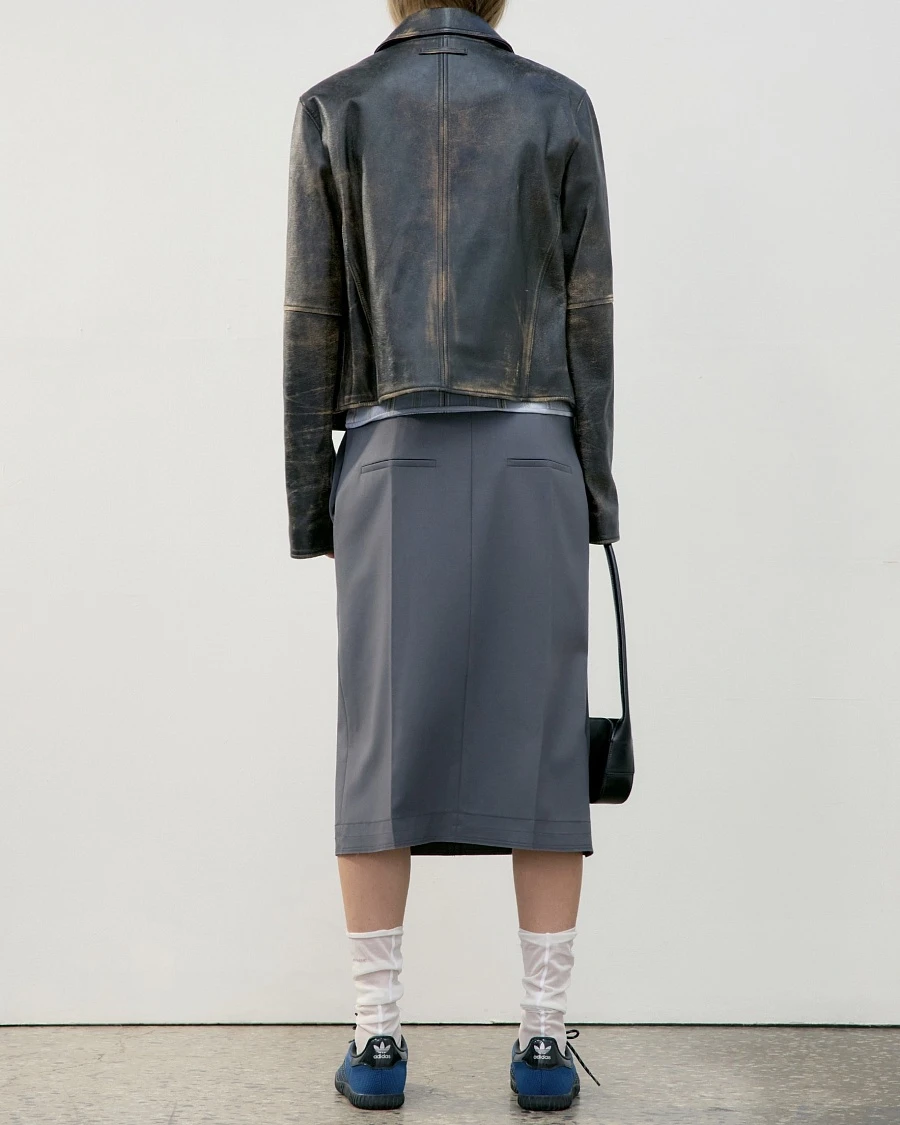 REAL LEATHER JACKET Black