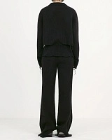 DAMAGED KNIT BOOT-CUT PANTS