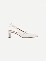 Side Bow Square Toe High Heels