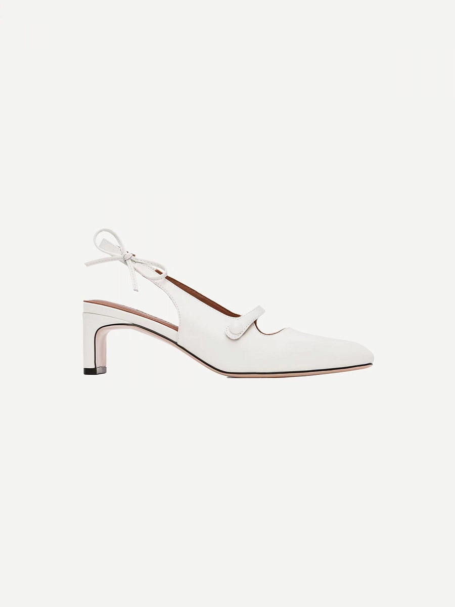 Side Bow Square Toe High Heels