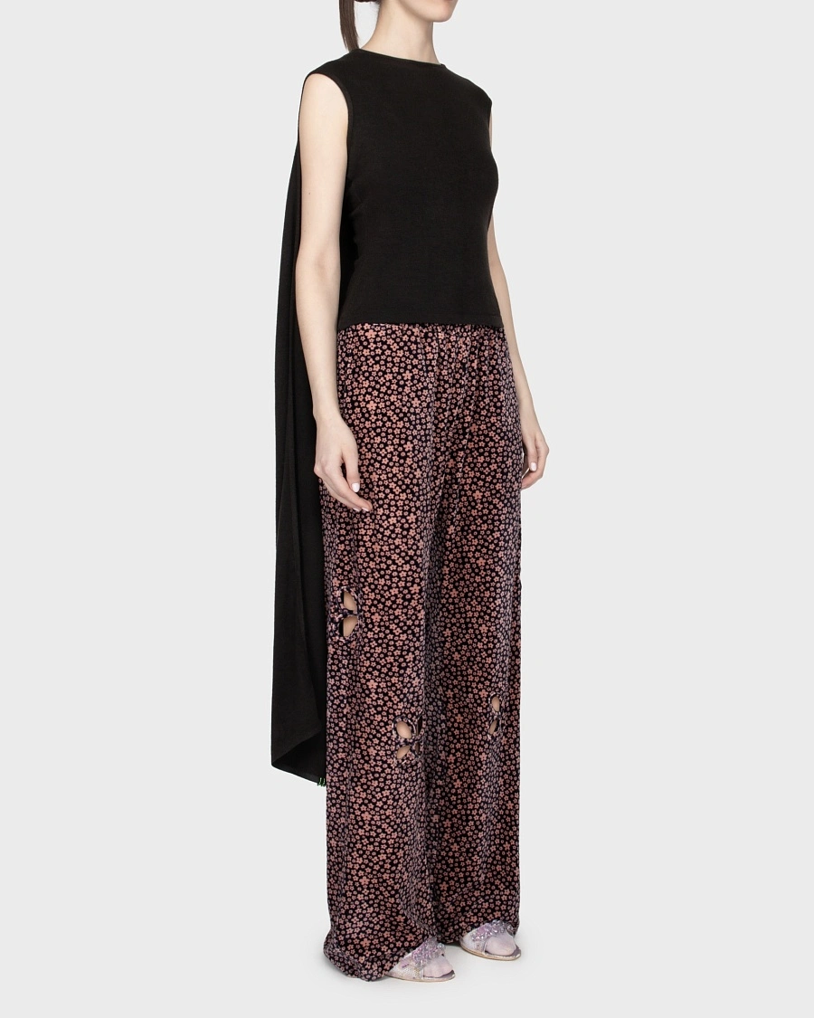 SHAWL TOP BLACK
