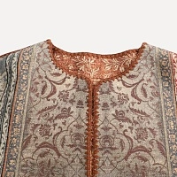 Tasar Silk Doubl-sided Printed Jacket