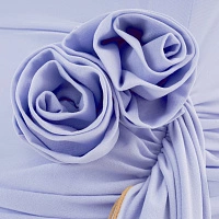 Foggy Blue Jersey Wrap Dress