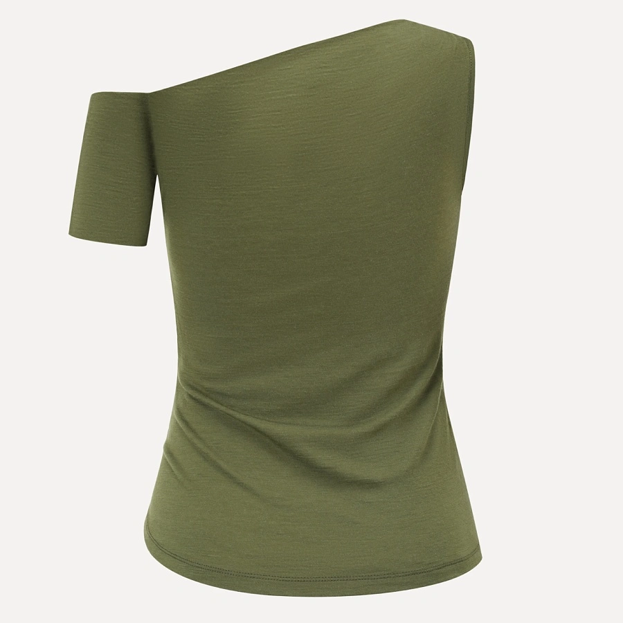 Olive Green One Shoulder Top