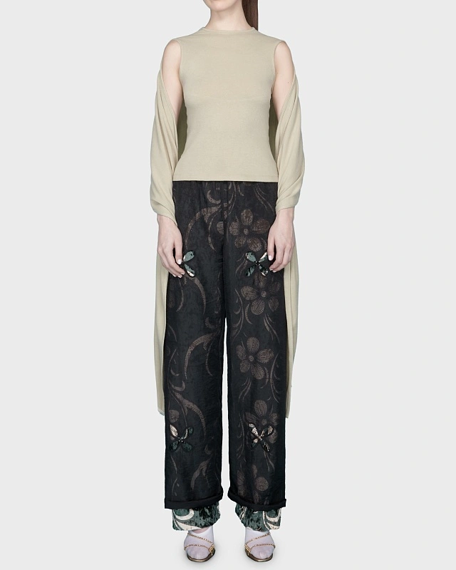 SHAWL TOP OLIVE