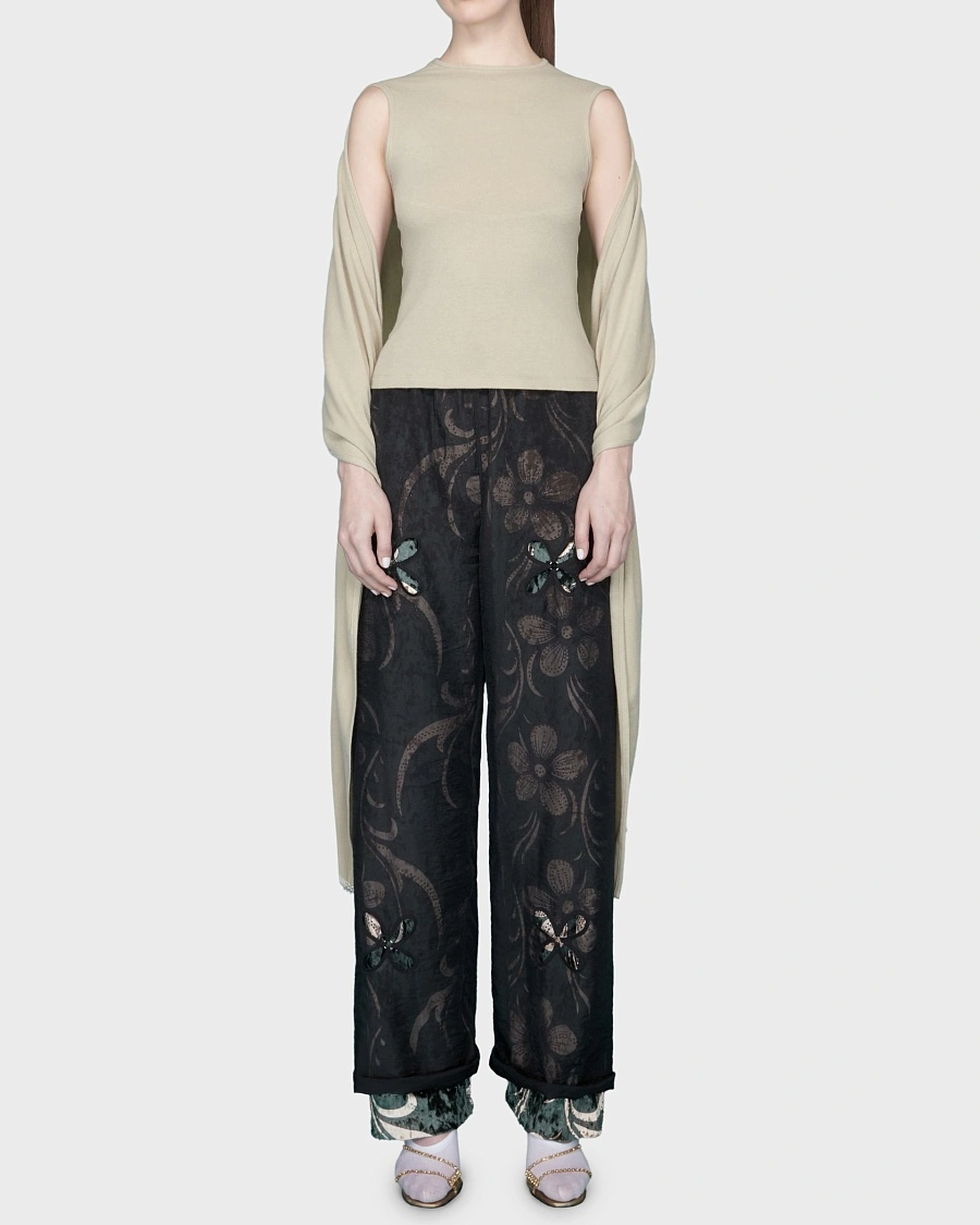 SHAWL TOP OLIVE