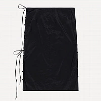 SEE-THROUGH BUTTON LOOP SKIRT