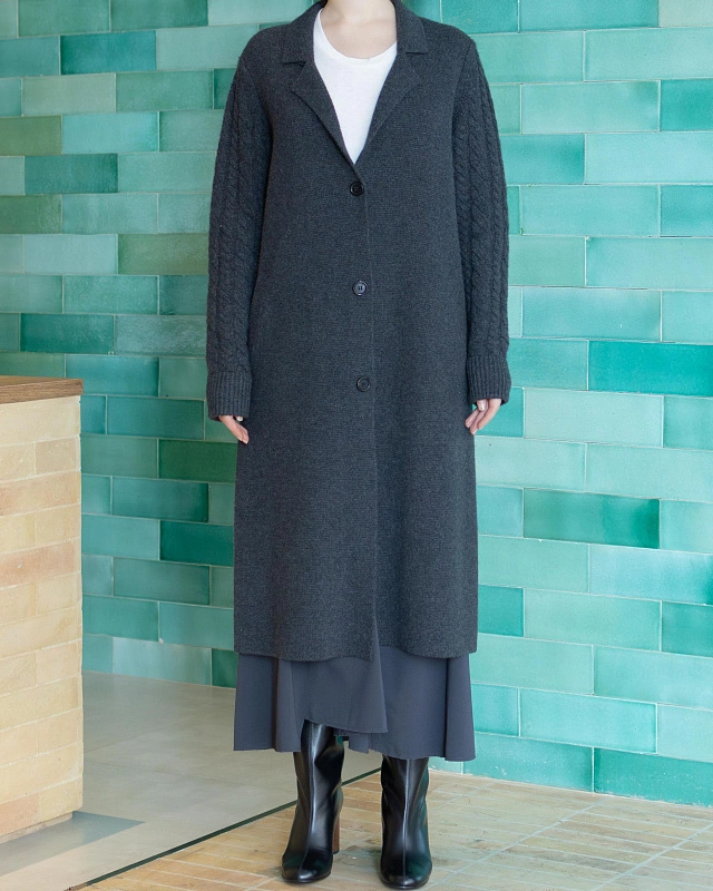 KNIT BLAZER COAT