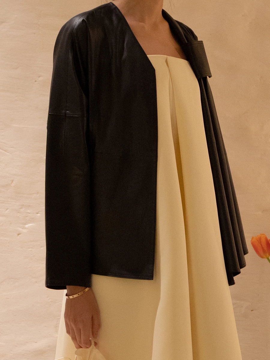 DRAPED JACKET