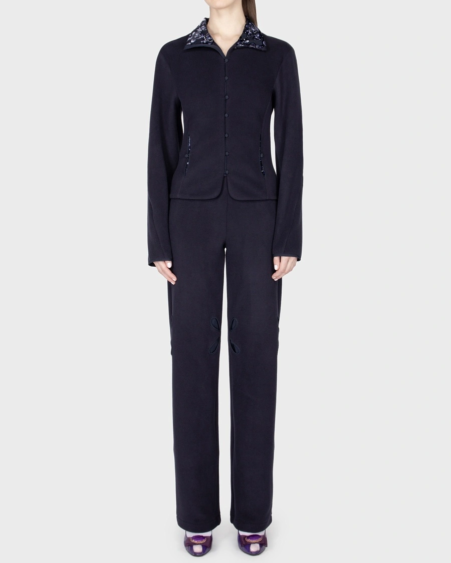FLARED FLEECE PANTS