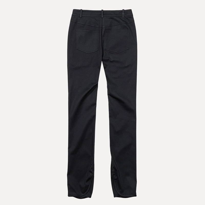 SLIT HEM SLIM-FIT PANTS