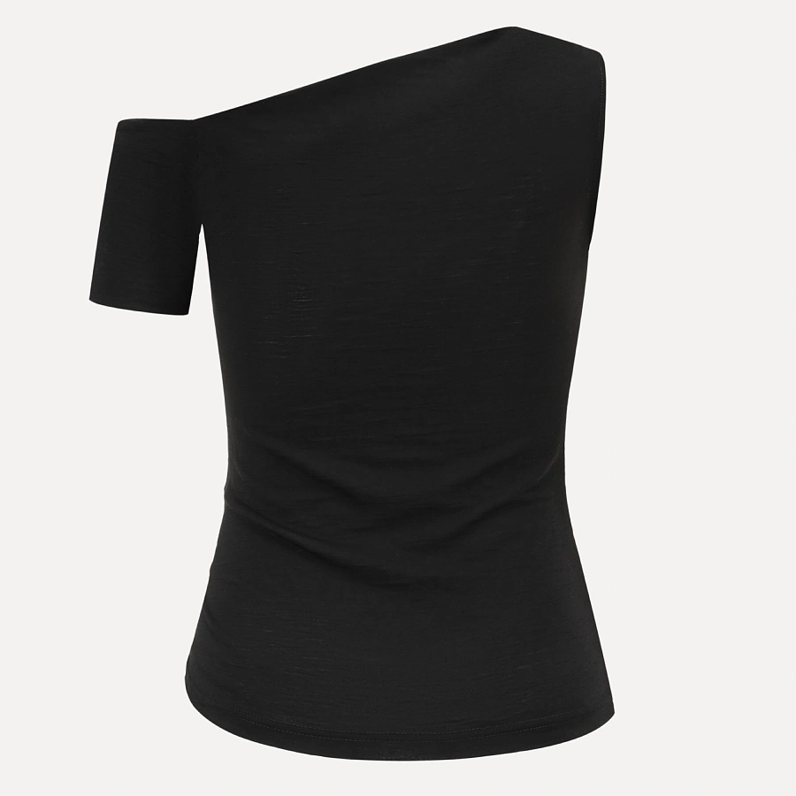 Black One Shoulder Top