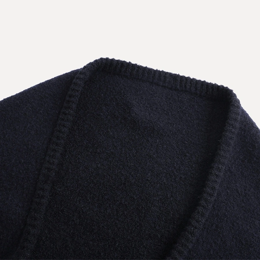 Navy blue triangular shawl scarf