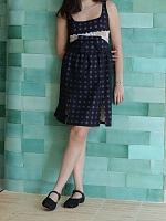 Lace splicing dress