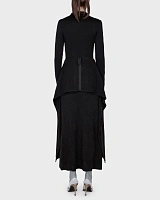 SHAWL SKIRT BLACK
