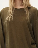 Green Knitted Long Sleeves Top