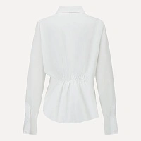 Pure White Side Buckle Shirt
