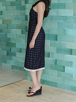 Crossover bow long dress